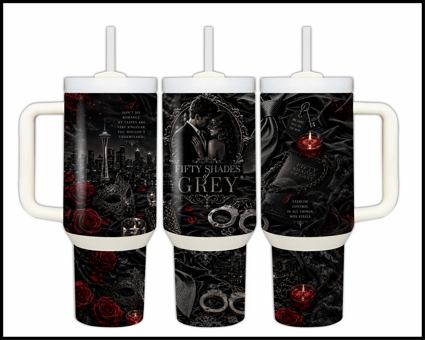 Fifty Shades of Grey Big Guzzler Stainless Steel Tumbler (1095)