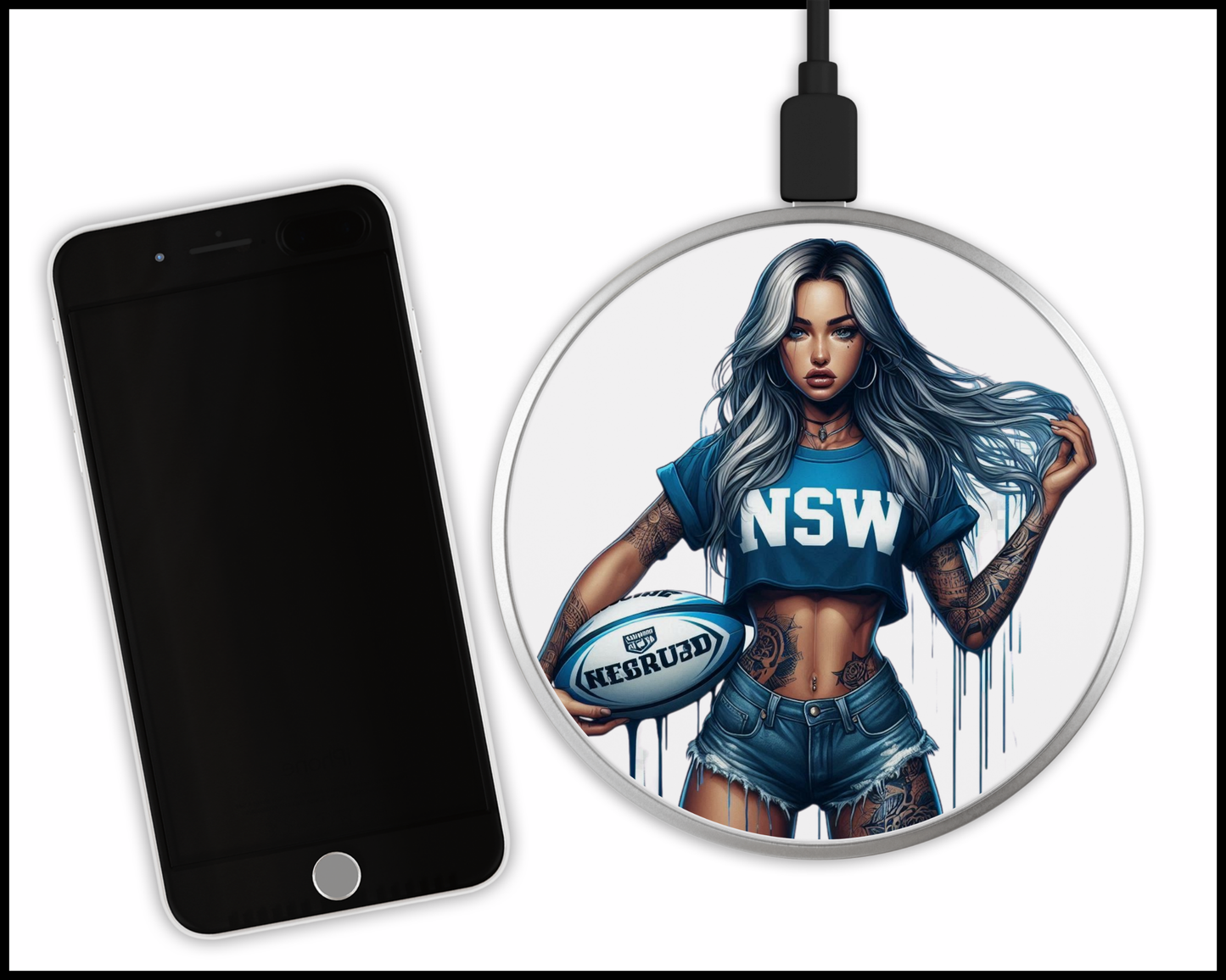 NSW Origin Sublimated Wireless Phone Charger (410)