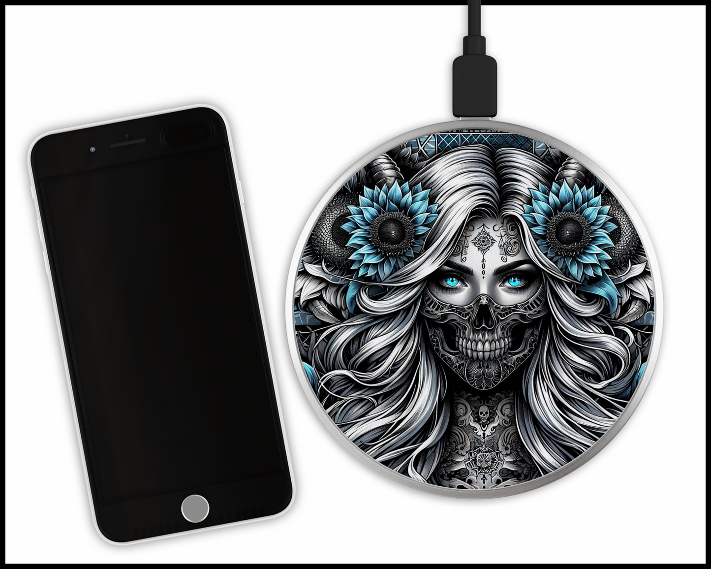 Mandala Woman Sublimated Wireless Phone Charger (210)