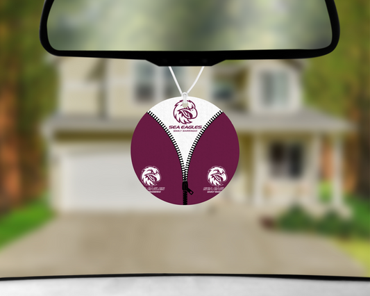 Manly Sea Eagles Zip Up Car Air Freshener