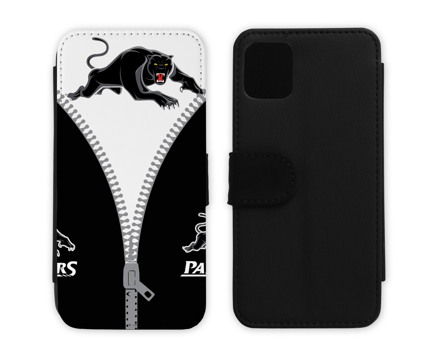 Penrith Panthers Leather Flip Case (Many Models Available)