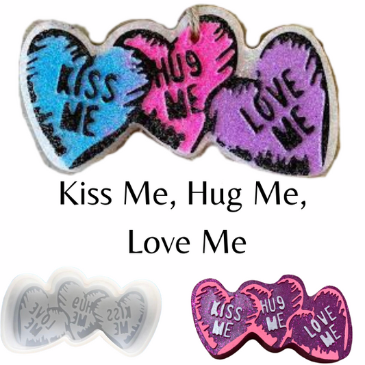 CREATE @ HOME Kiss Me, Hug Me, Love Me Car Freshie