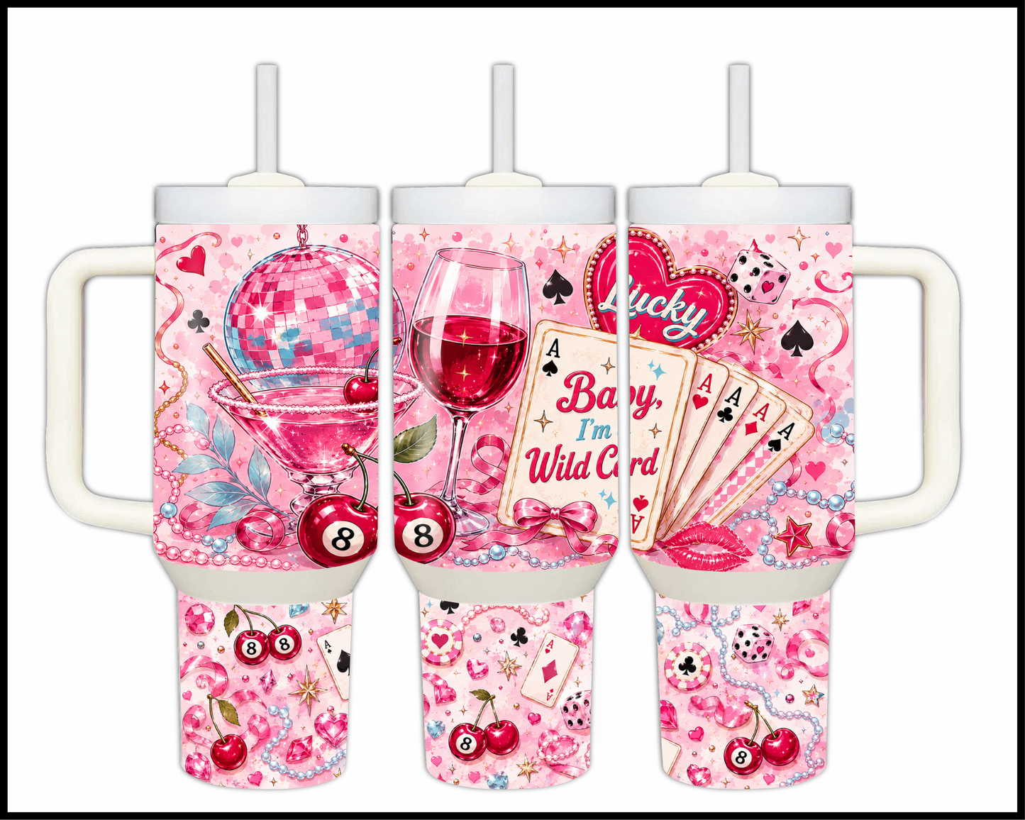 Baby I'm A Wildcard Big Guzzler Stainless Steel Tumbler (1134)