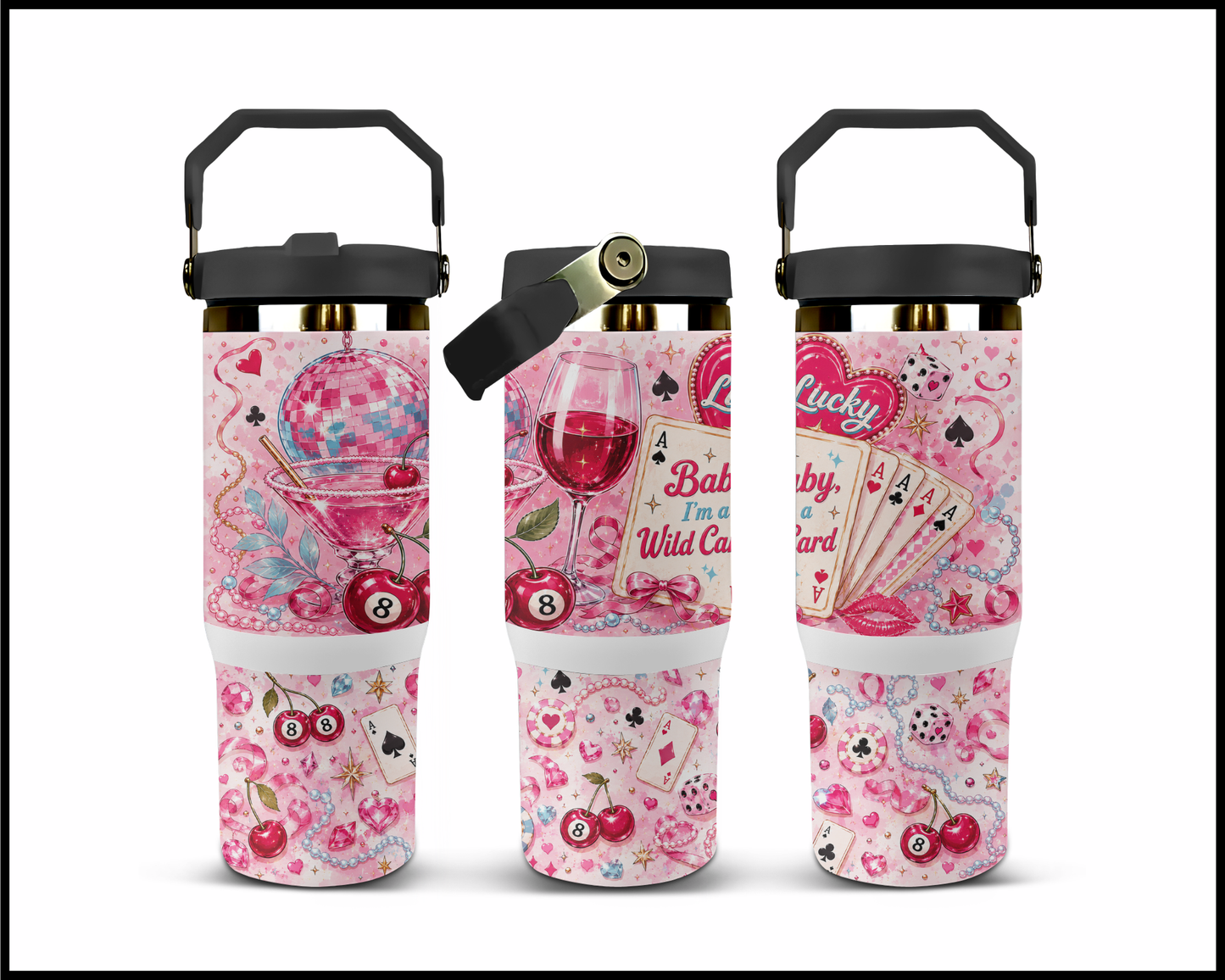 Baby I'm A Wildcard Big Guzzler Stainless Steel Tumbler (1134)