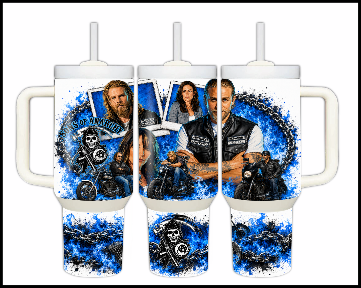 Sons Of Anarchy Inspired Big Guzzler Stainless Steel Tumbler (1138)