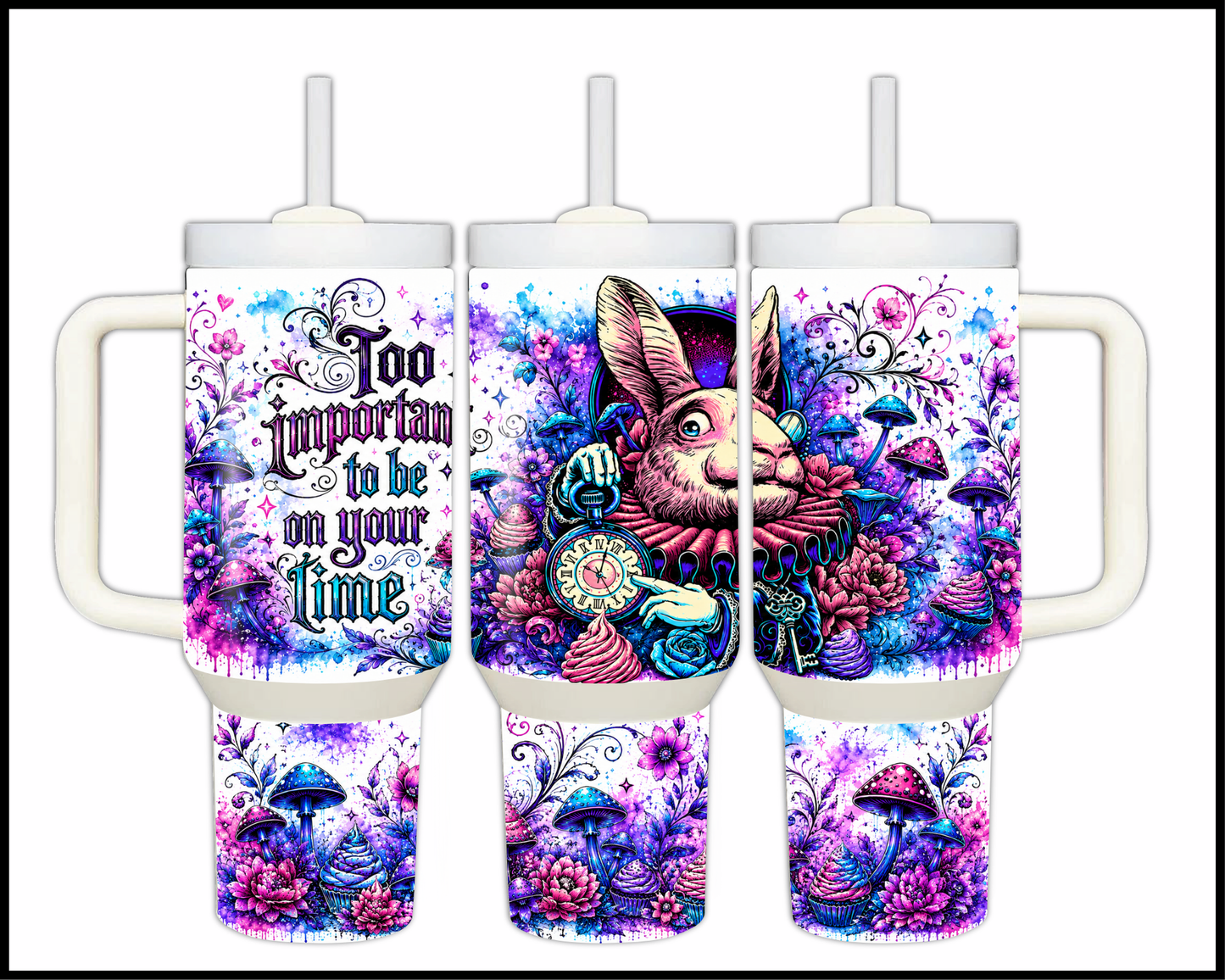 Too Important To Be On Your Time Big Guzzler Stainless Steel Tumbler (1162)