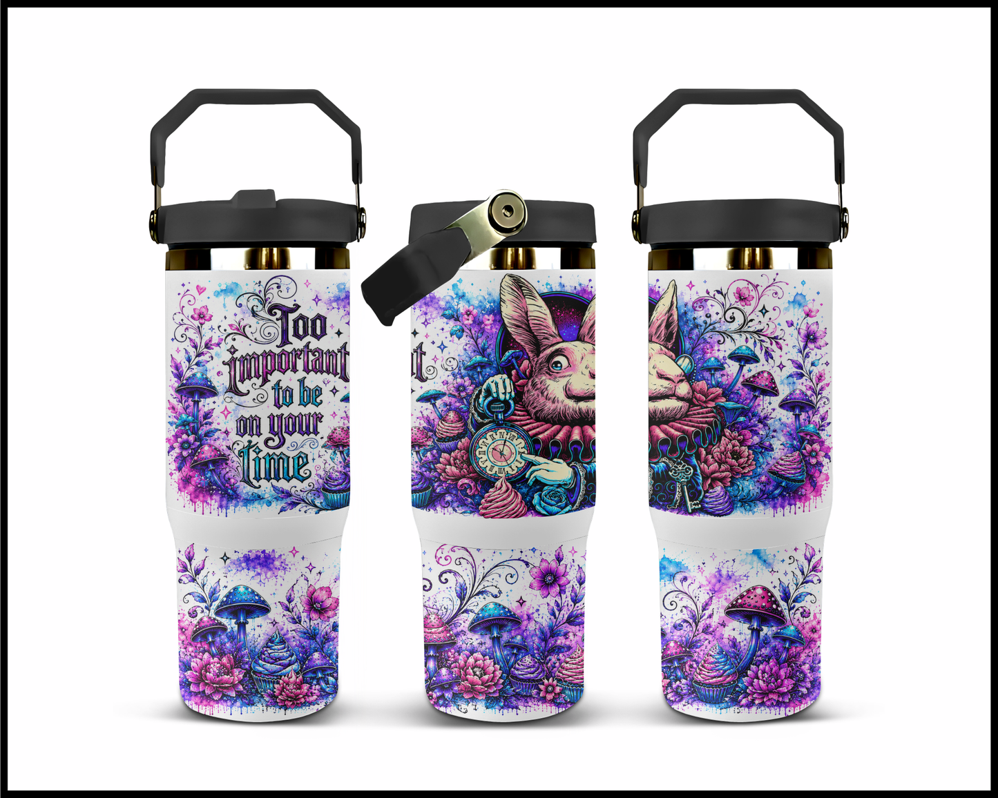 Too Important To Be On Your Time Big Guzzler Stainless Steel Tumbler (1162)