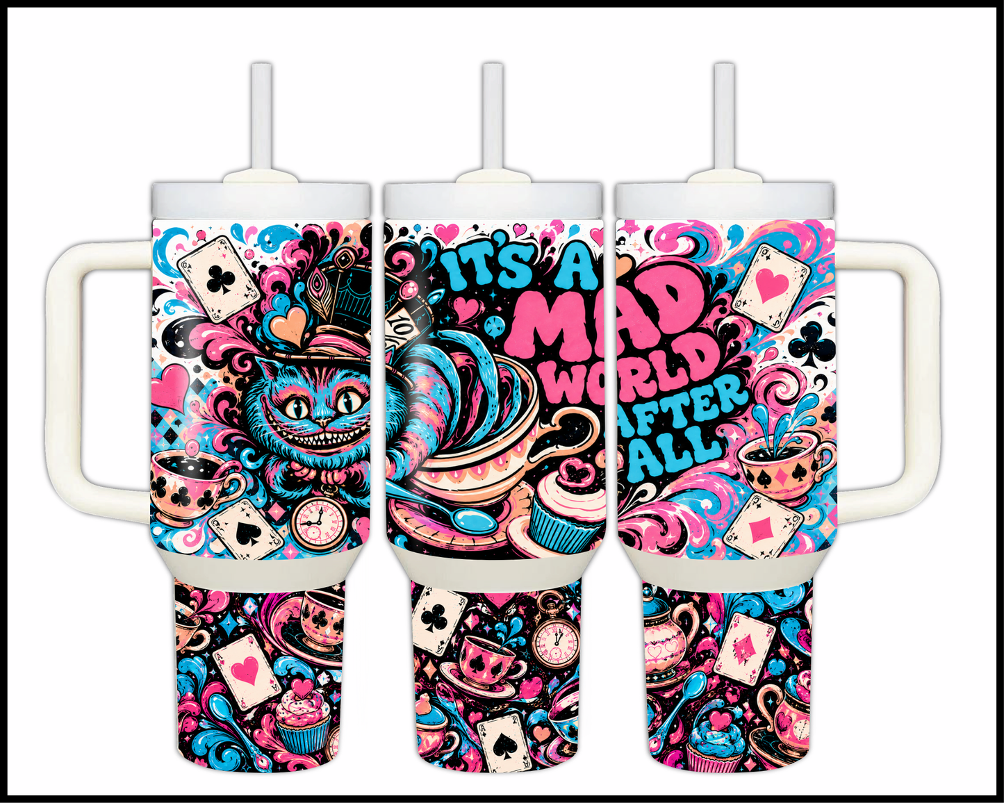 It's A Mad World Afterall Big Guzzler Stainless Steel Tumbler (1165)