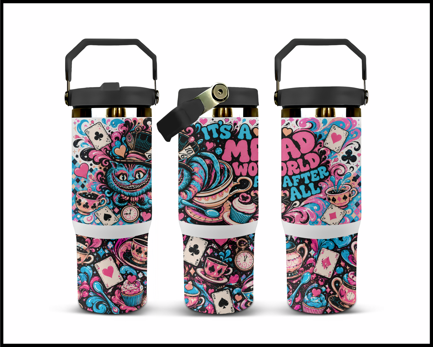 It's A Mad World Afterall Big Guzzler Stainless Steel Tumbler (1165)