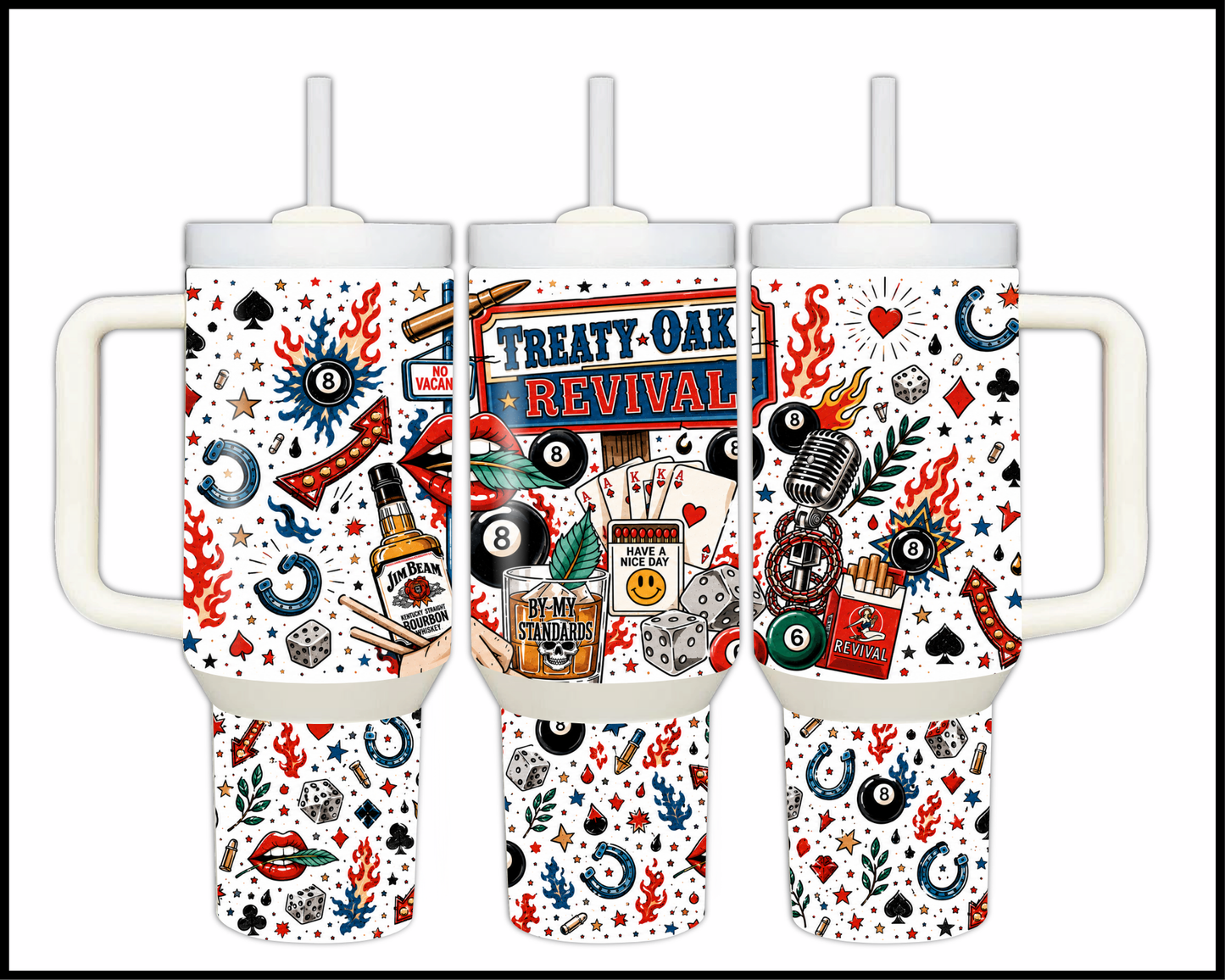 Treaty Oak Revival Big Guzzler Stainless Steel Tumbler (1168)