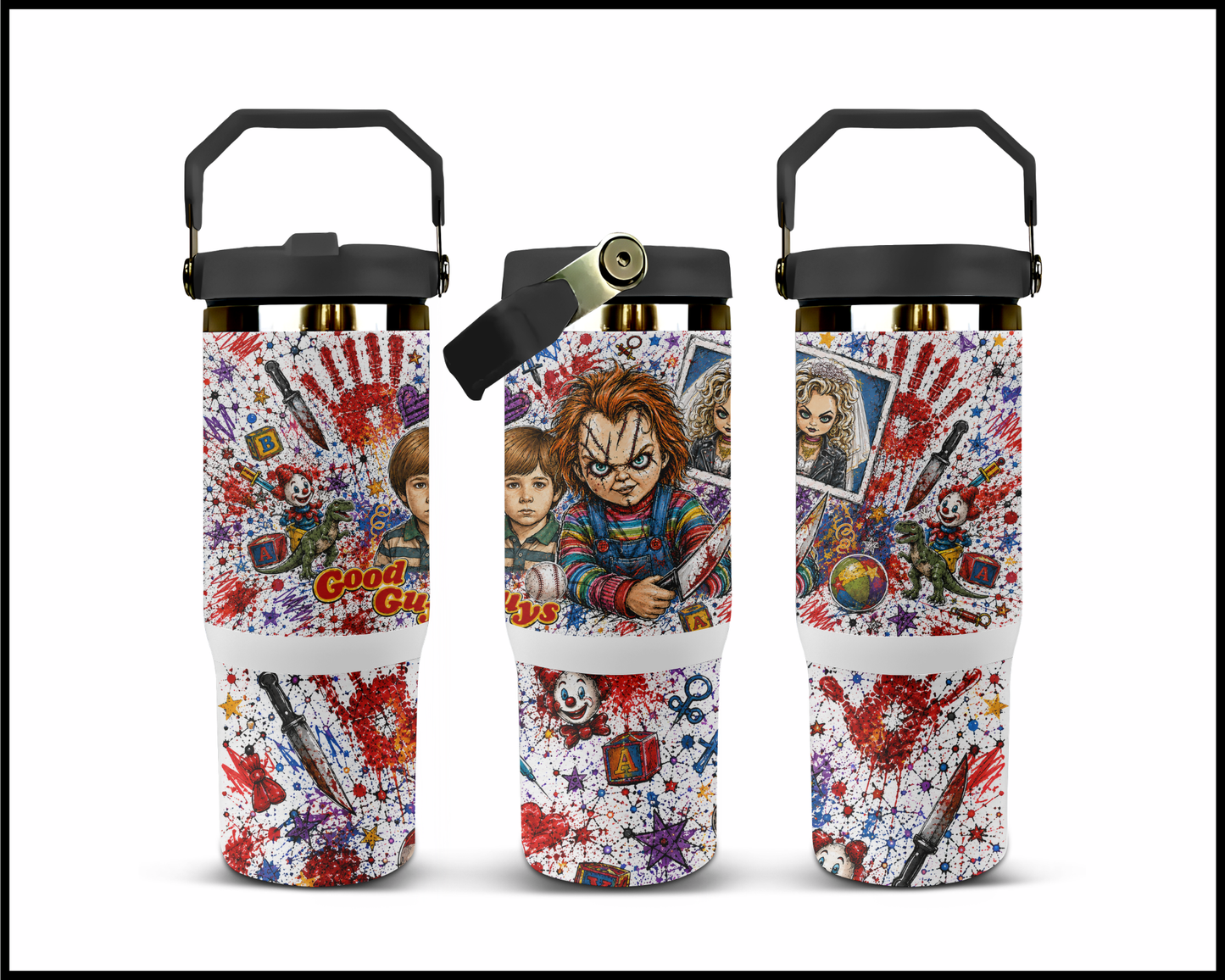 Chucky Inspired Big Guzzler Stainless Steel Tumbler (1176)