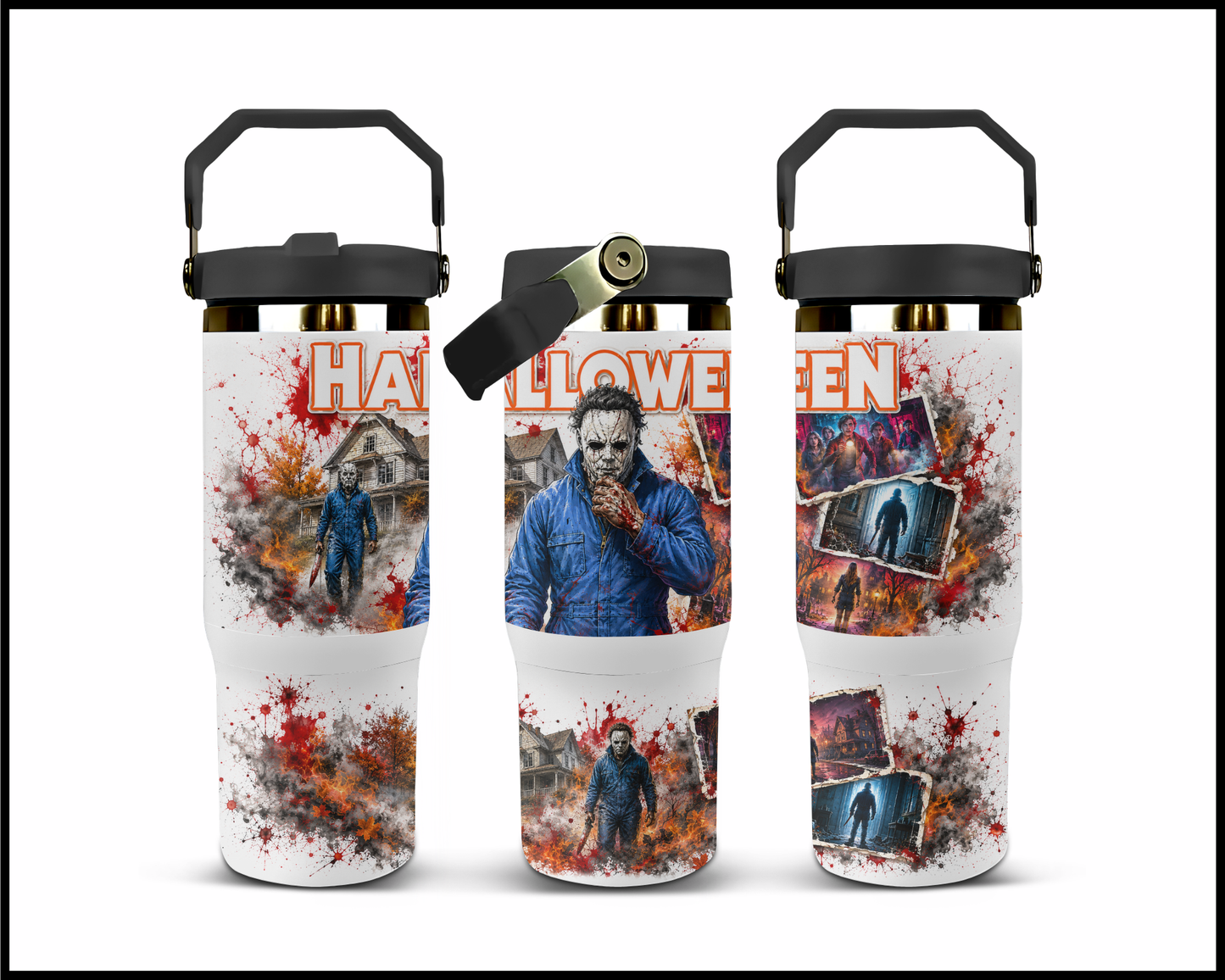 Halloween Inspired Big Guzzler Stainless Steel Tumbler (1179)