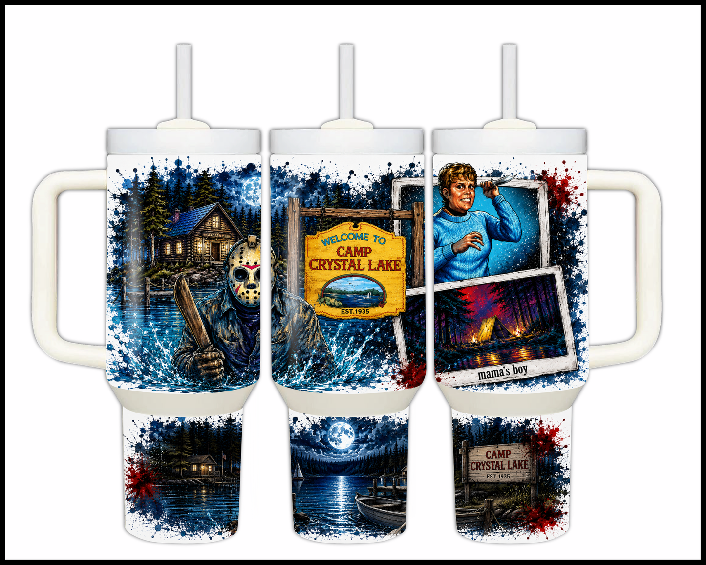 Friday The 13th Inspired Big Guzzler Stainless Steel Tumbler (1184)