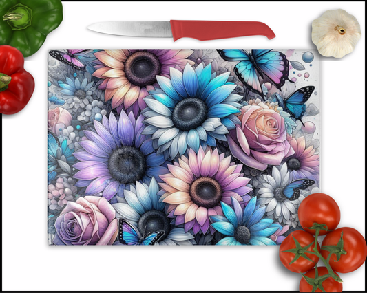 Floral Sublimated Cutting Board (070)