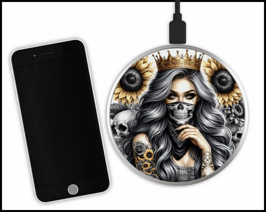 Beauty Queen Sublimated Wireless Phone Charger (261)