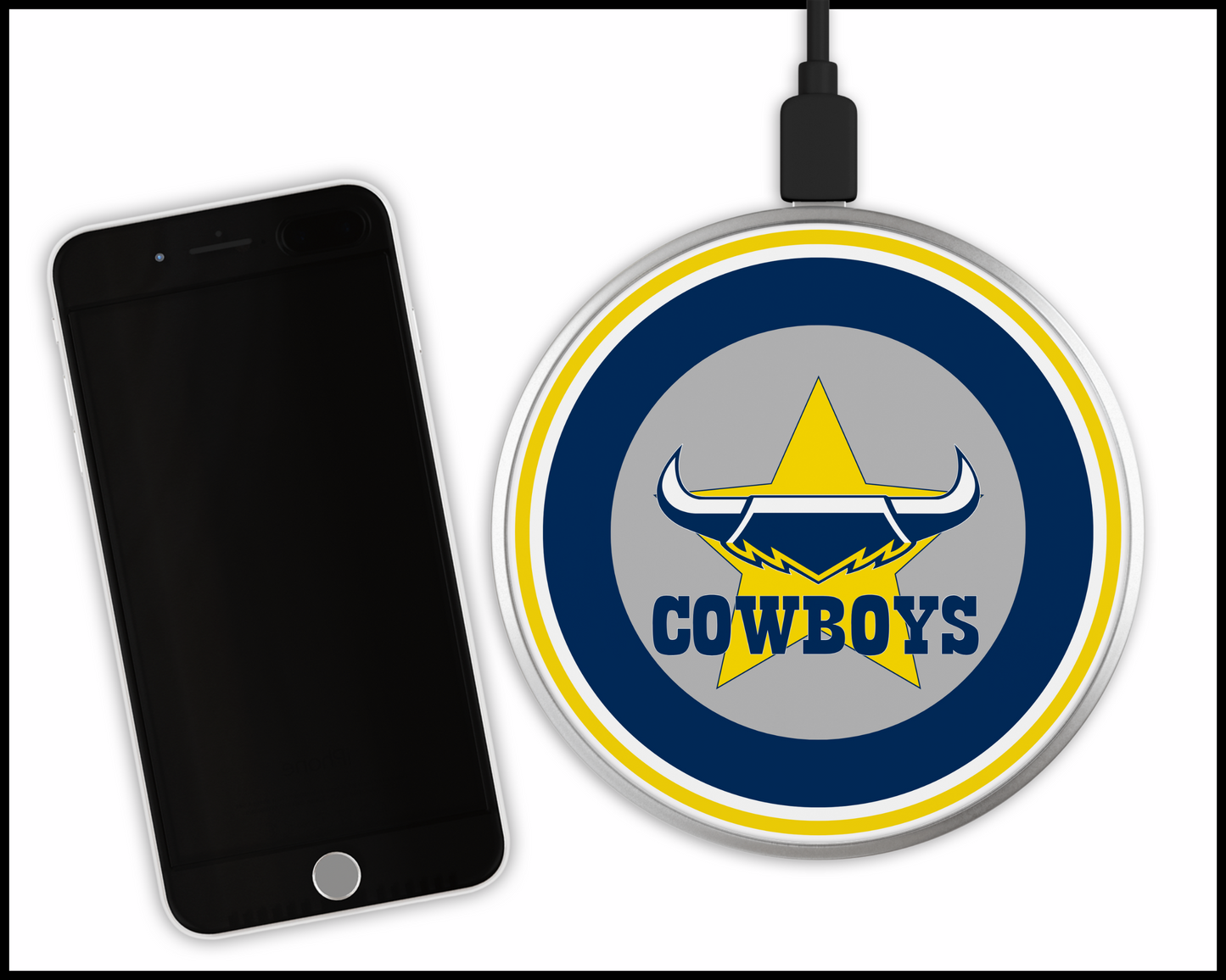 North Queensland Cowboys Sublimated Wireless Phone Charger