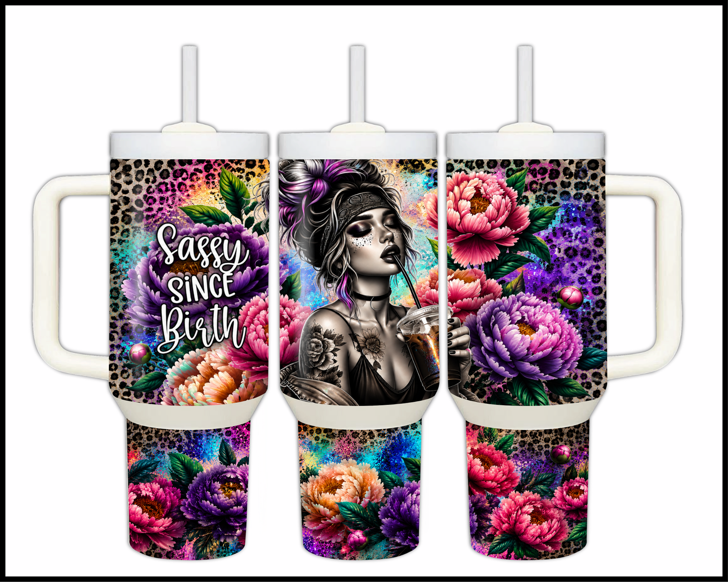 Sassy Since Birth Big Guzzler Stainless Steel Tumbler (1203)