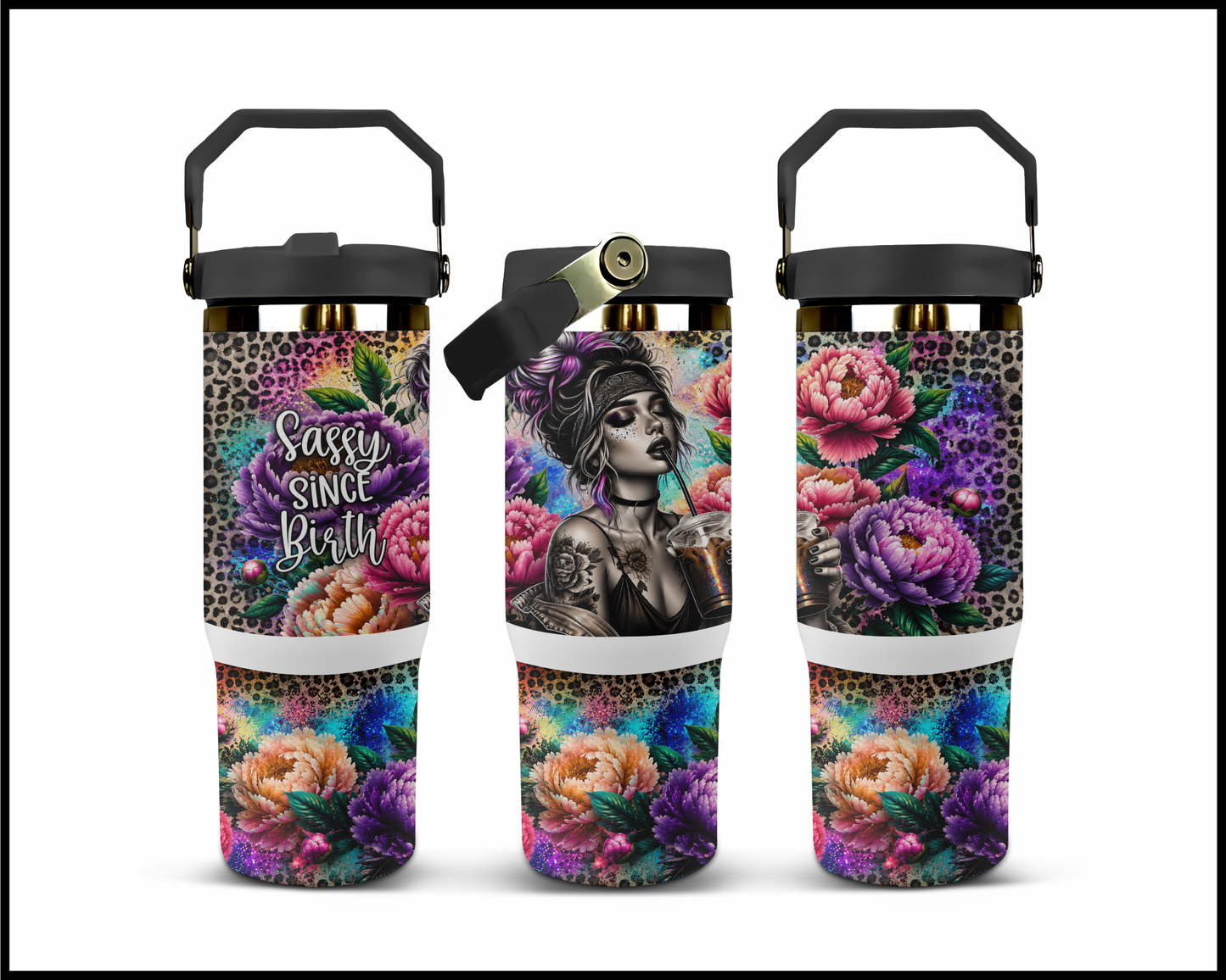 Sassy Since Birth Big Guzzler Stainless Steel Tumbler (1203)