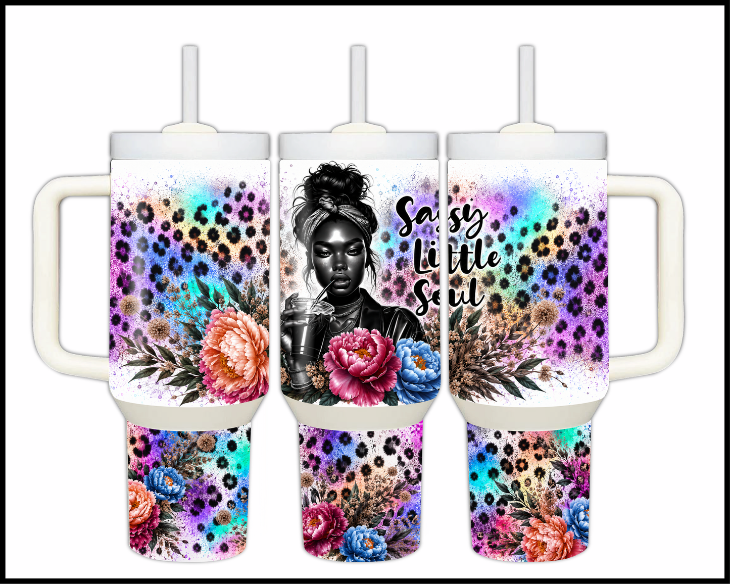 Sassy Little Soul Big Guzzler Stainless Steel Tumbler (1208)