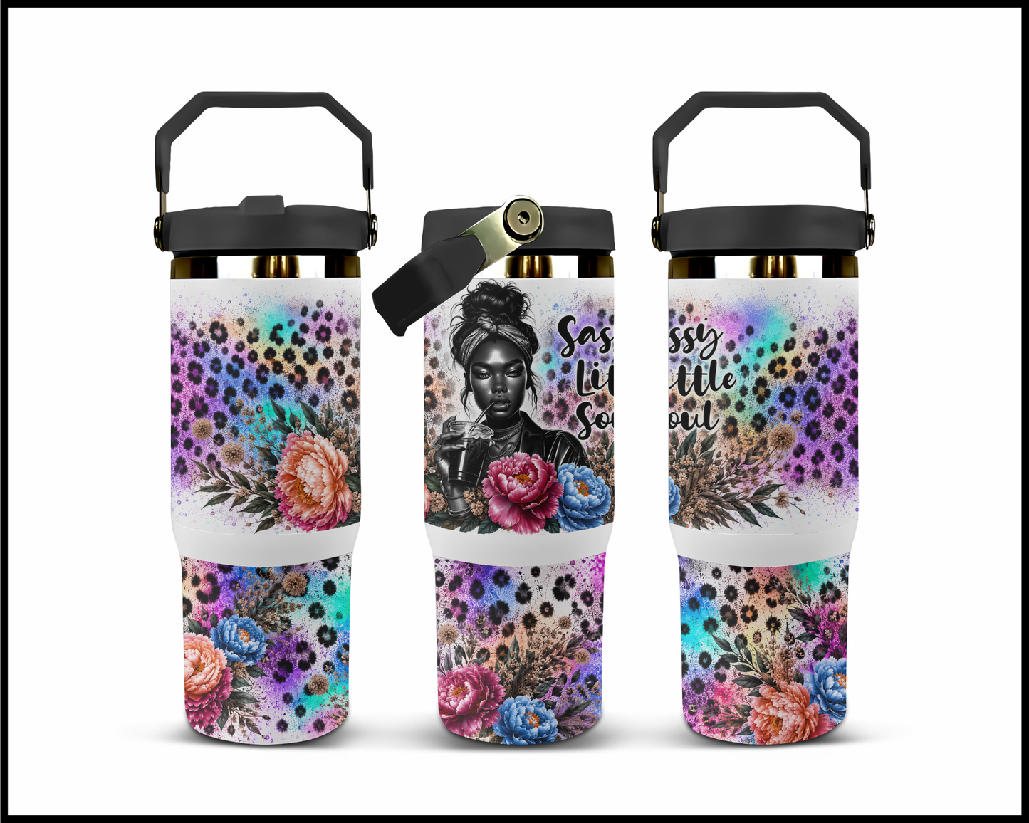 Sassy Little Soul Big Guzzler Stainless Steel Tumbler (1208)