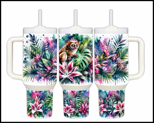 Botanical Bliss - Tarsier Big Guzzler Stainless Steel Tumbler (1220)