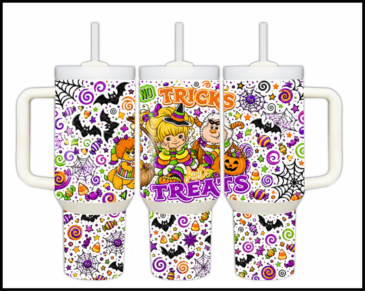 No Tricks Just Treats Big Guzzler Stainless Steel Tumbler (1286)