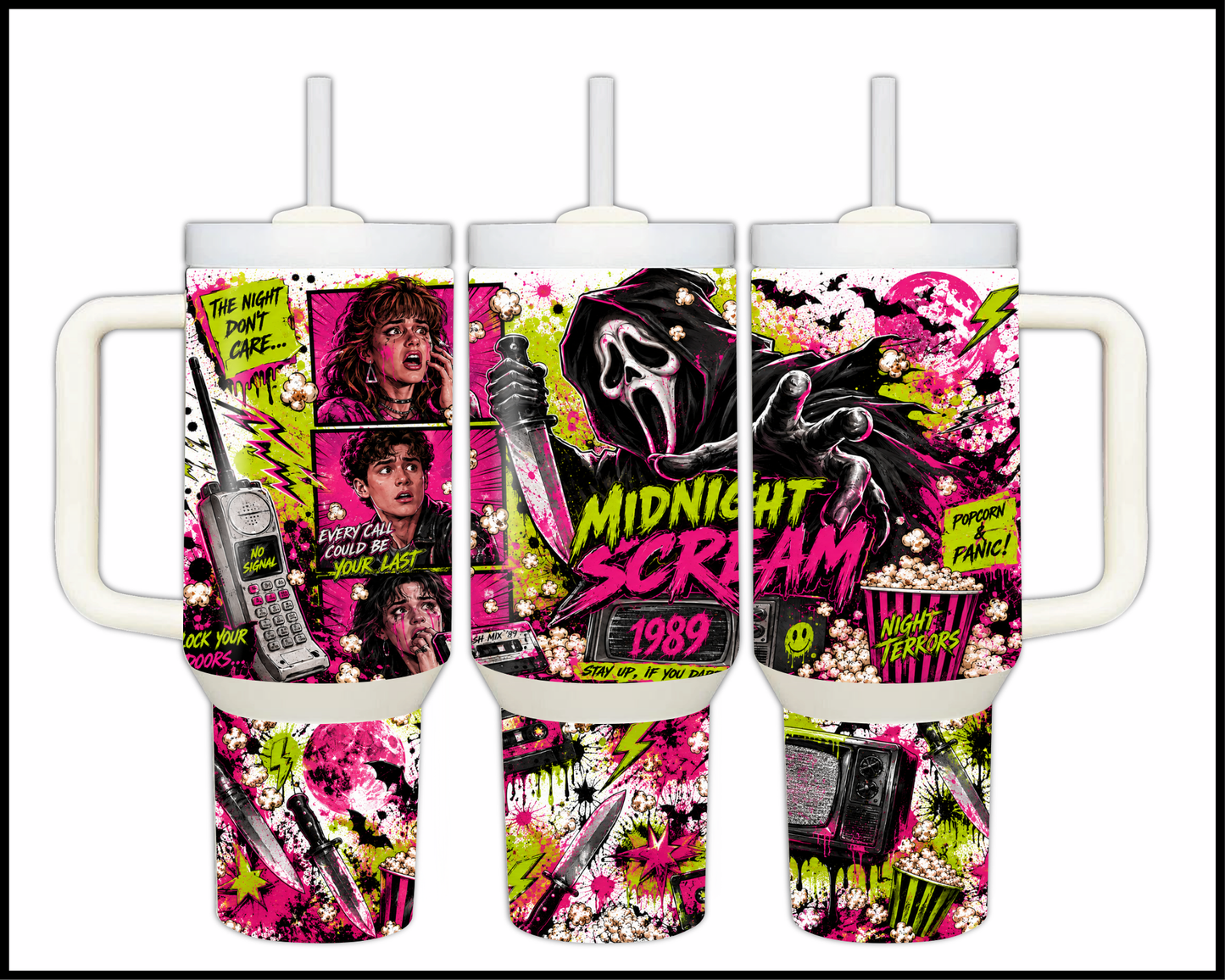 Scream Inspired Big Guzzler Stainless Steel Tumbler (1287)