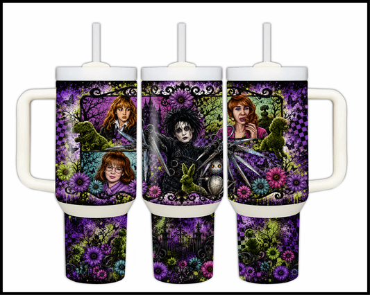 Edward Scissorhands Inspired Big Guzzler Stainless Steel Tumbler (1288)