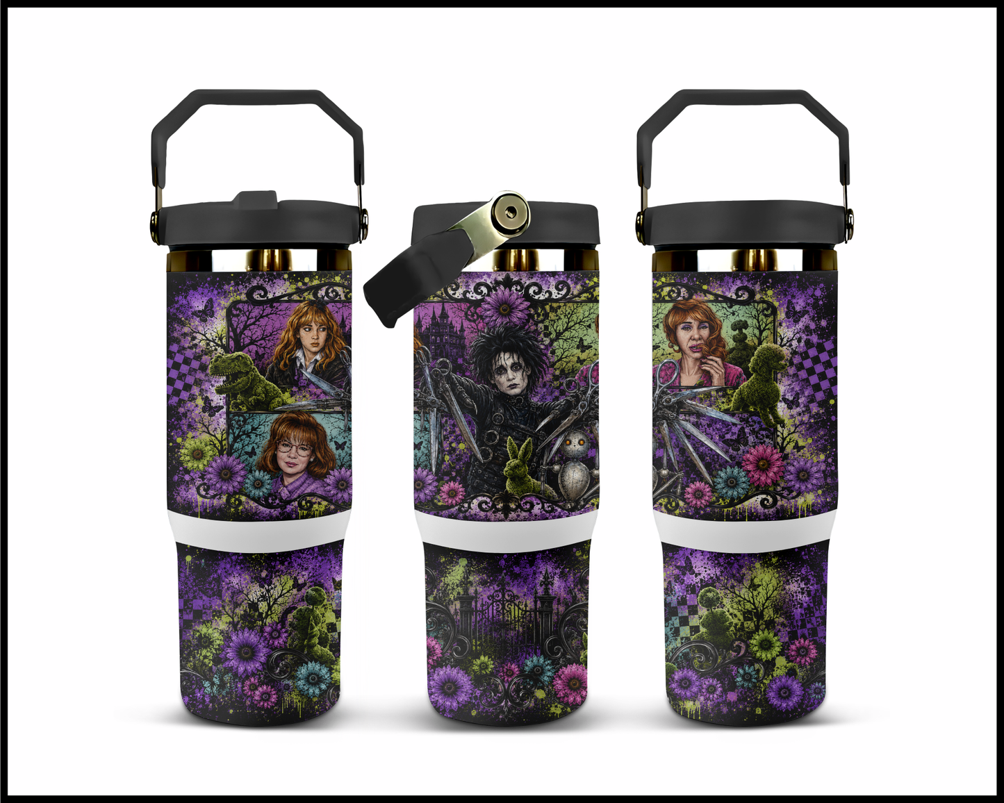 Edward Scissorhands Inspired Big Guzzler Stainless Steel Tumbler (1288)