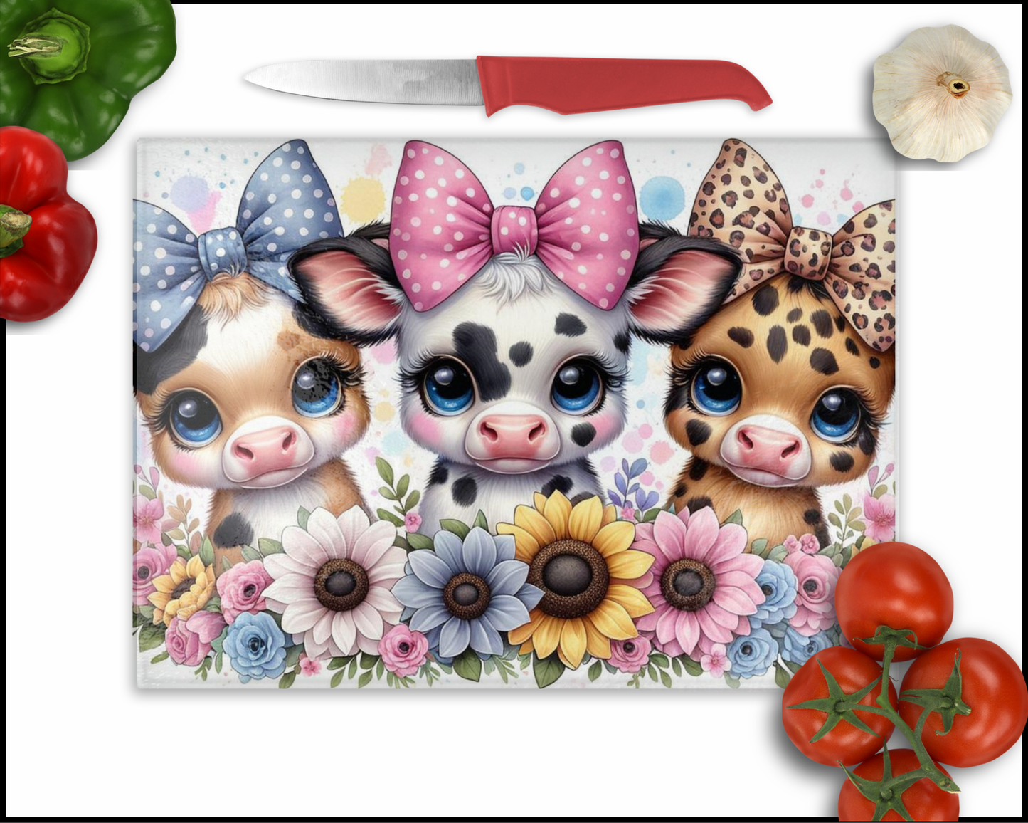 Cows Sublimated Cutting Board (128)