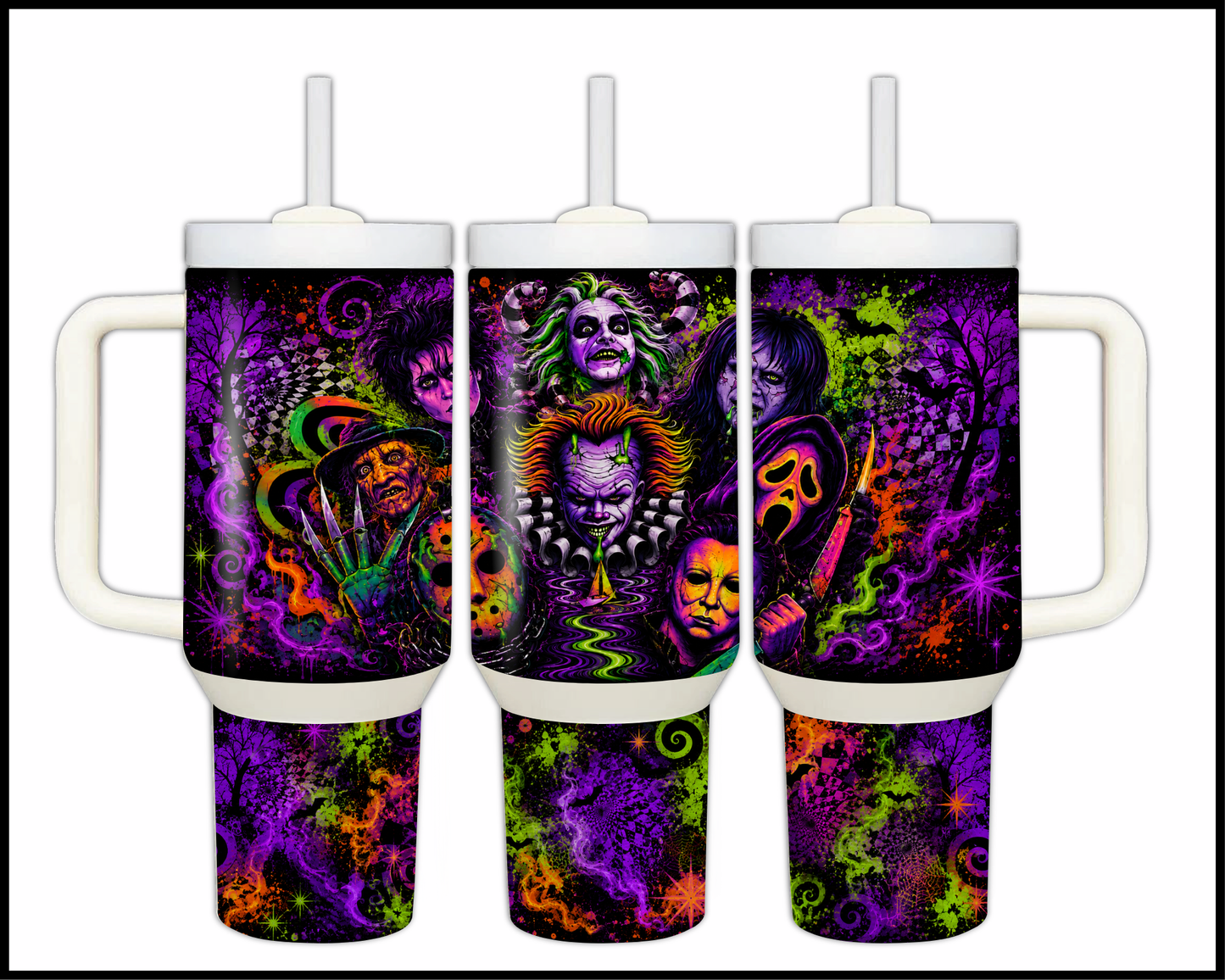 Bad Vibes Only Big Guzzler Stainless Steel Tumbler (1291)