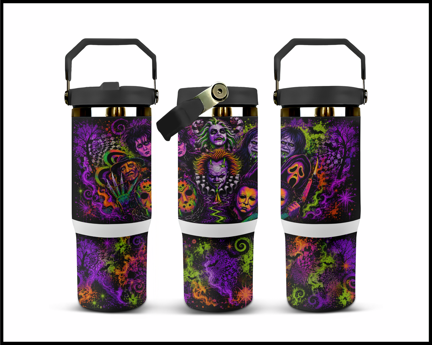 Bad Vibes Only Big Guzzler Stainless Steel Tumbler (1291)