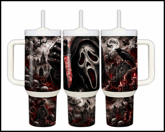 Scream Inspired Big Guzzler Stainless Steel Tumbler (1292)