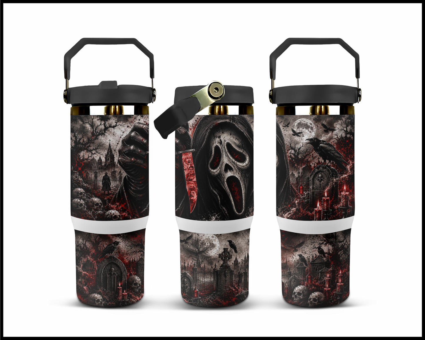 Scream Inspired Big Guzzler Stainless Steel Tumbler (1292)