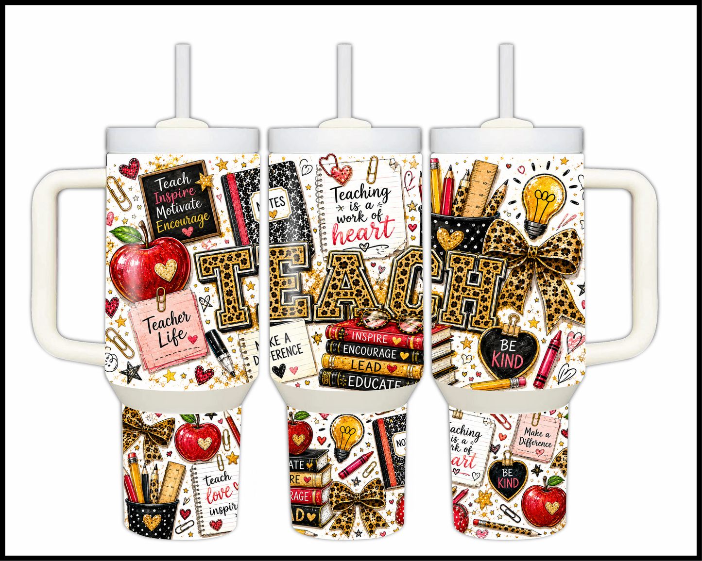 Inspire, Encourage, Lead and Educate Big Guzzler Stainless Steel Tumbler (1296)