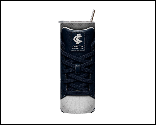 Stainless Steel Tumbler - Carlton Side-Stripe Shoe Inspired