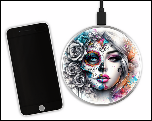 Mandala Women Sublimated Wireless Phone Charger (162)