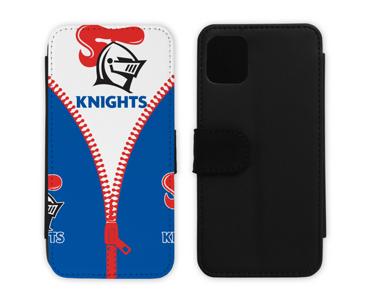 Newcastle Knights Leather Flip Case (Many Models Available)