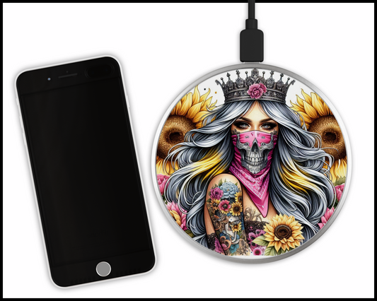 Beauty Queen Sublimated Wireless Phone Charger (262)