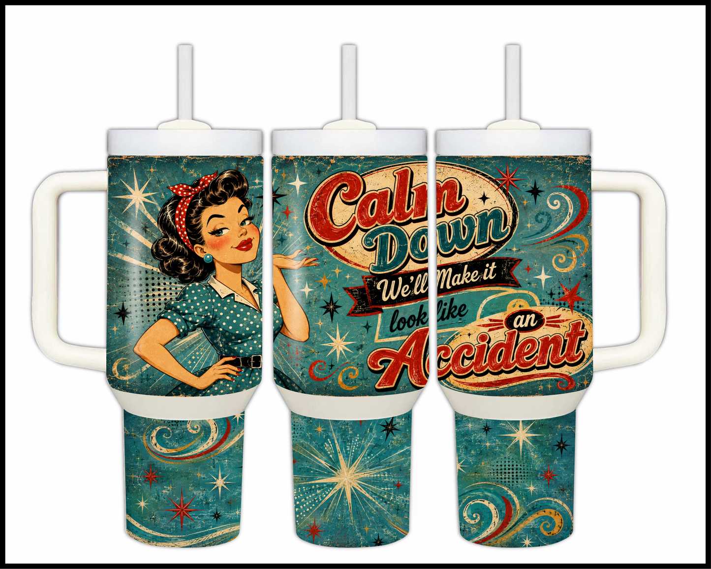 We Will Make It Look Like An Accident Big Guzzler Stainless Steel Tumbler (1300)
