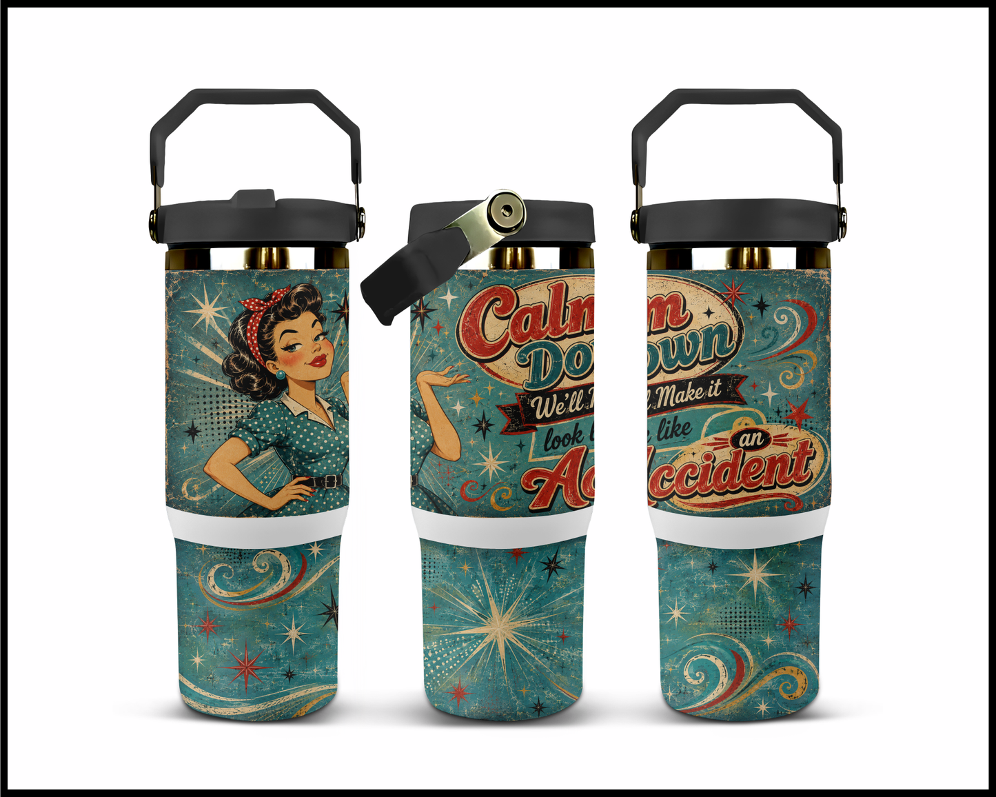 We Will Make It Look Like An Accident Big Guzzler Stainless Steel Tumbler (1300)