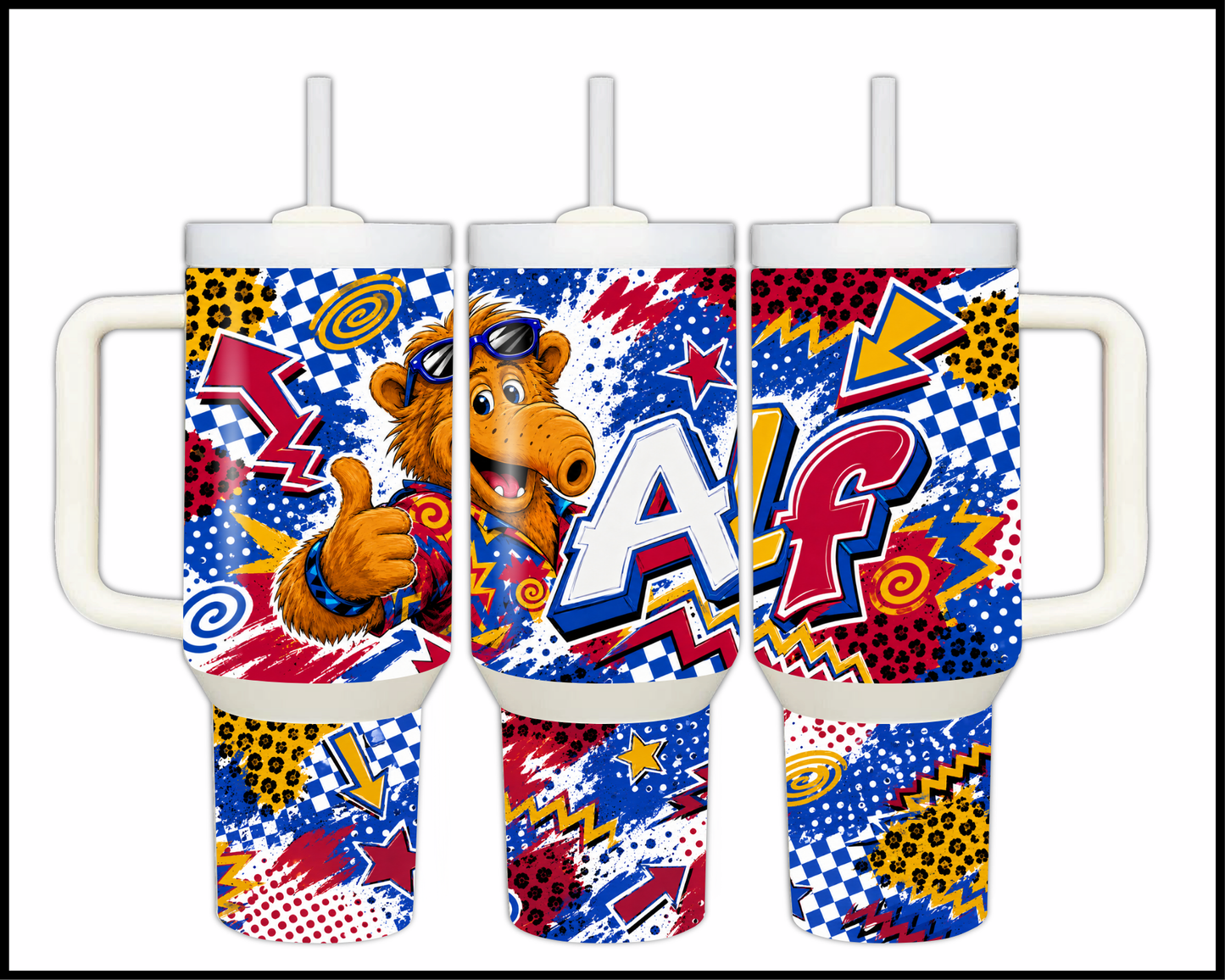 Alf Inspired Big Guzzler Stainless Steel Tumbler (1305)