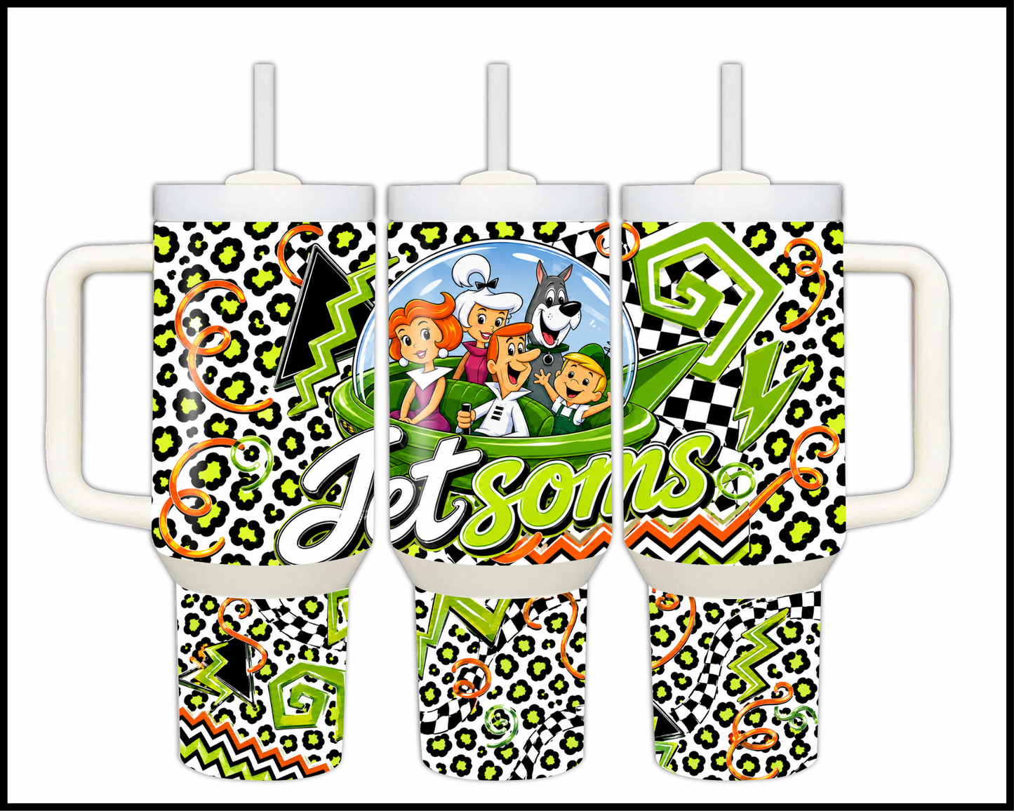 Jetsons Inspired Big Guzzler Stainless Steel Tumbler (1310)