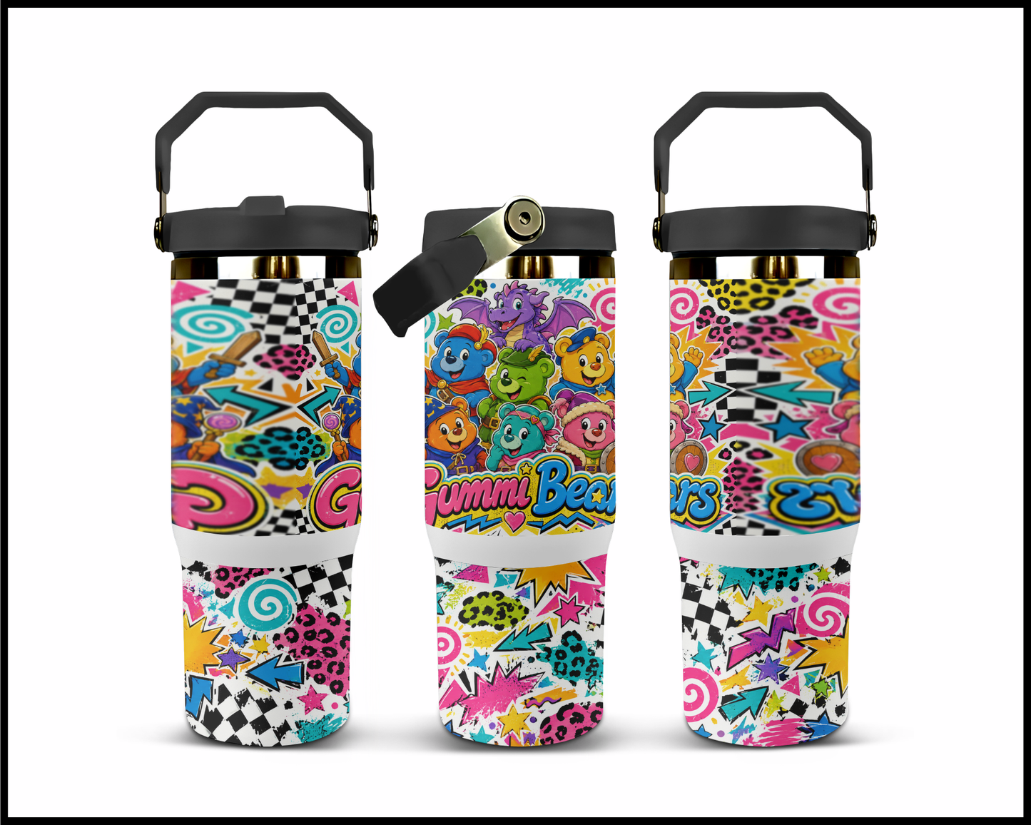 Gummi Bears Inspired Big Guzzler Stainless Steel Tumbler (1311)