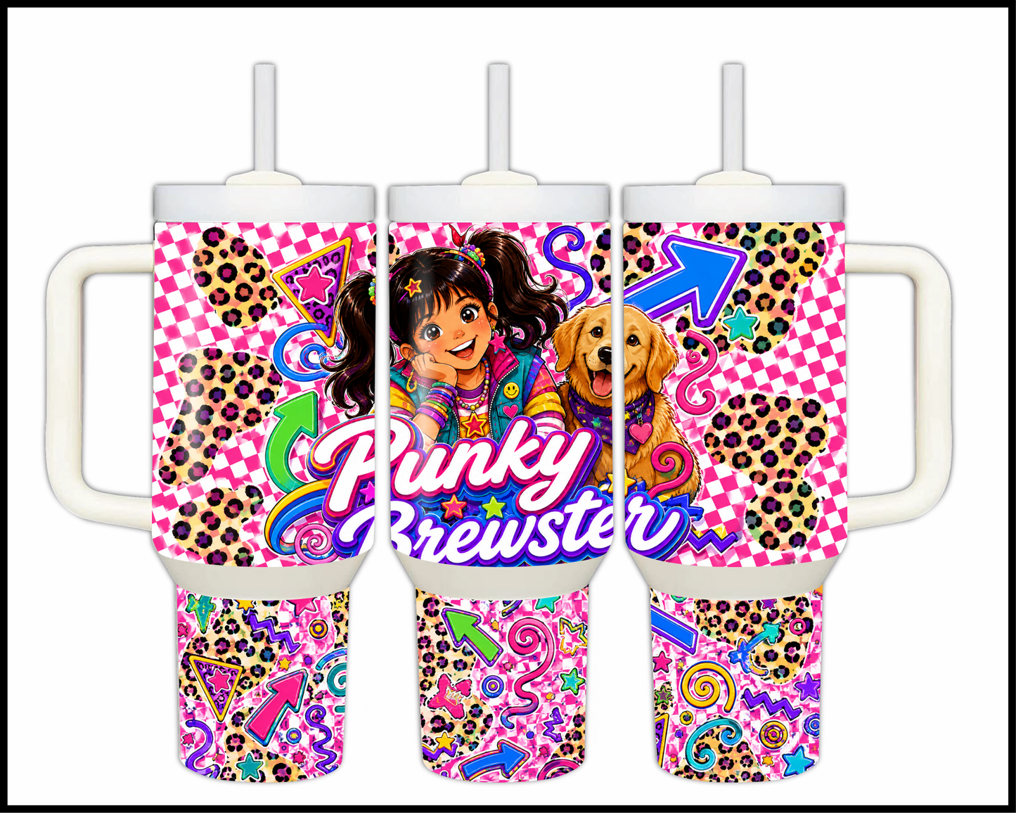 Punky Brewster Inspired Big Guzzler Stainless Steel Tumbler (1314)