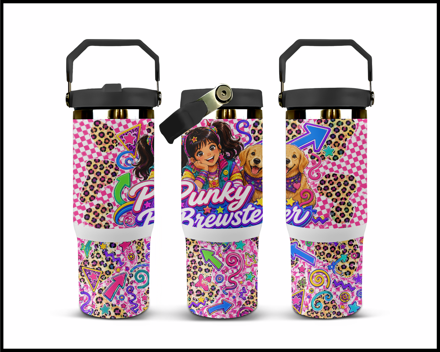 Punky Brewster Inspired Big Guzzler Stainless Steel Tumbler (1314)