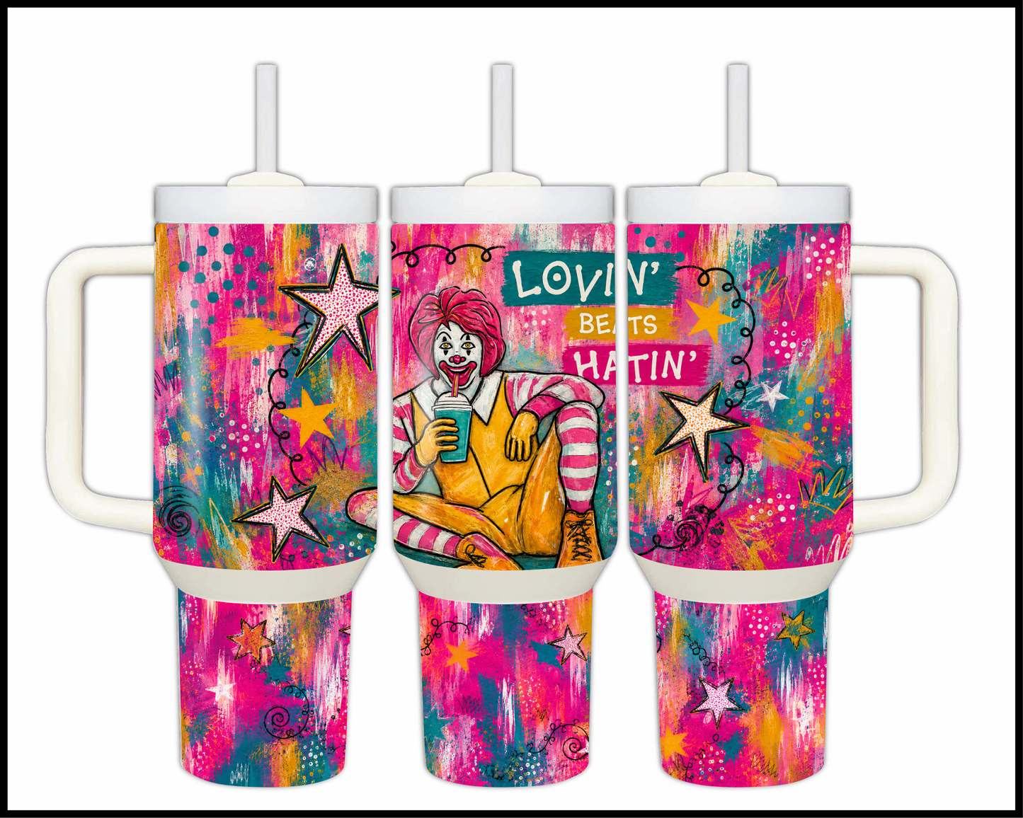Lovin It Big Guzzler Stainless Steel Tumbler (1317)