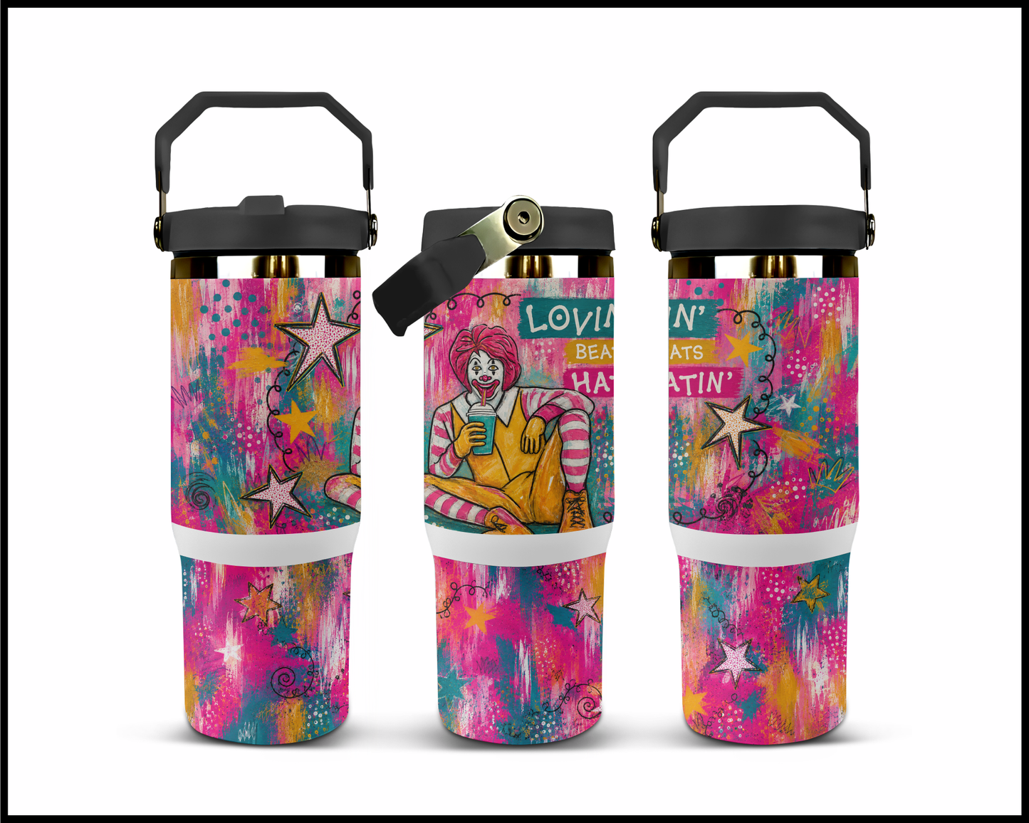 Lovin It Big Guzzler Stainless Steel Tumbler (1317)