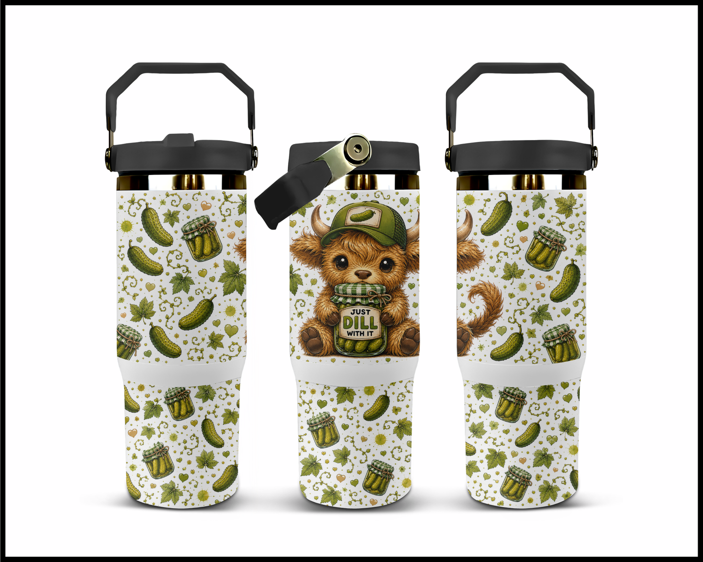 Just Dill With It Big Guzzler Stainless Steel Tumbler (1318)