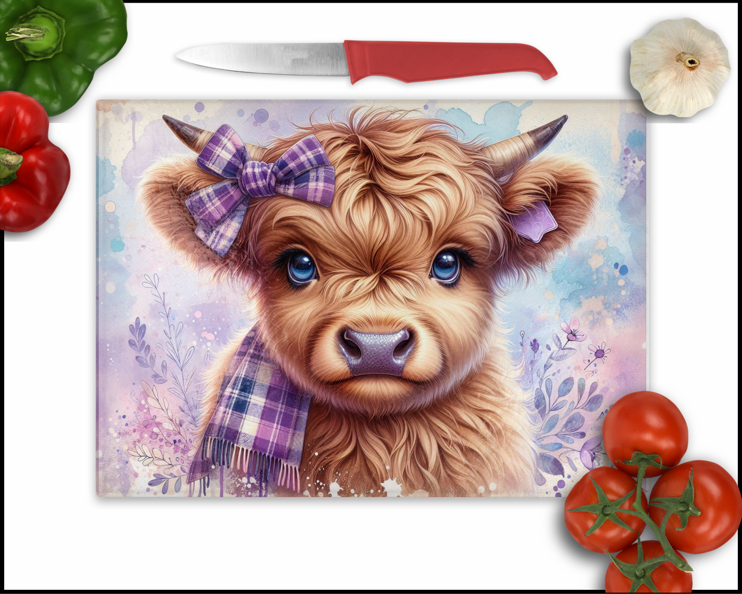 Cow Sublimated Cutting Board (131)